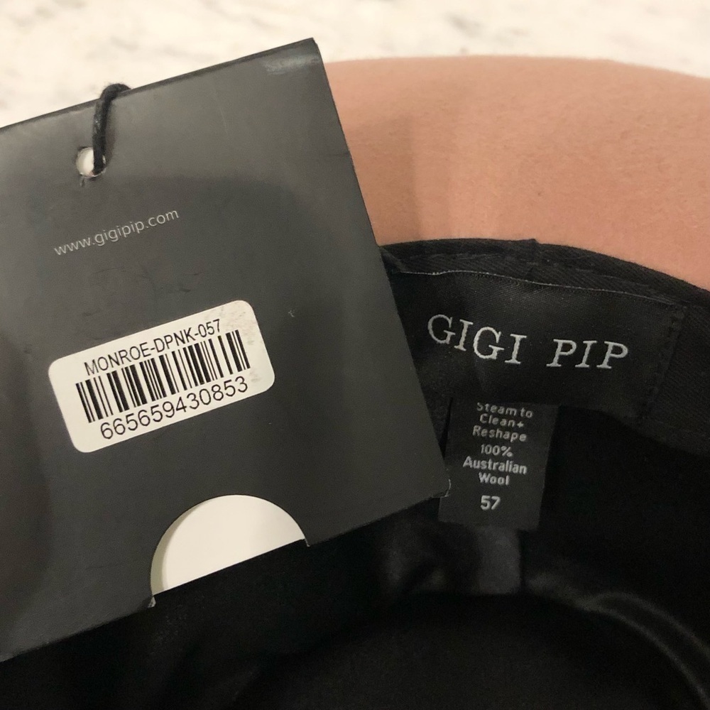 NWT Gigi Pip Monroe Rancher Hat in Dusty Pink Size 57 - Picture 11 of 12